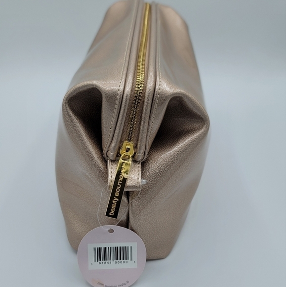 Rose Gold Large Cosmetic Case Beauty Boutique NEW #673 - Picture 9 of 16